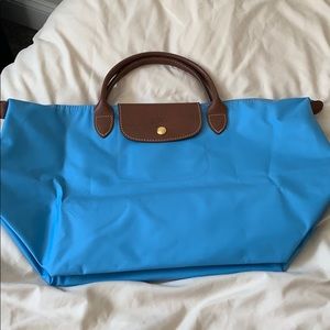 Longchamp - Large Tote w/ Short Handle Azure Blue
